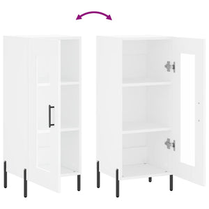 Credenza Bianca 34,5x34x90 cm in Legno Multistrato 828804