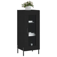 Credenza Nero 34,5x34x90 cm in Legno Multistrato 828805