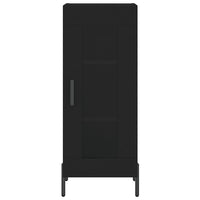 Credenza-Buffet-Armadio da cucina Nero 34,5x34x90 cm in Legno Multistrato 446430