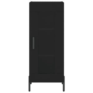 Credenza-Buffet-Armadio da cucina Nero 34,5x34x90 cm in Legno Multistrato 446430
