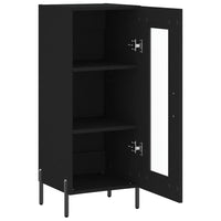 Credenza Nero 34,5x34x90 cm in Legno Multistrato 828805