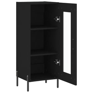 Credenza Nero 34,5x34x90 cm in Legno Multistrato 828805