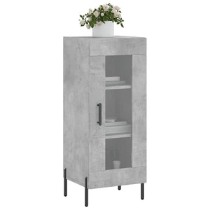 Credenza Grigio Cemento 34,5x34x90 cm in Legno Multistrato 828808