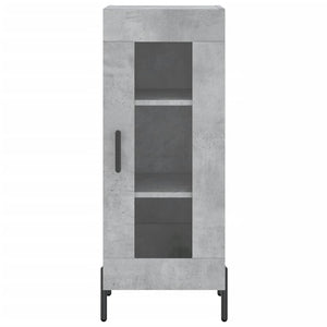 Credenza Grigio Cemento 34,5x34x90 cm in Legno Multistrato 828808