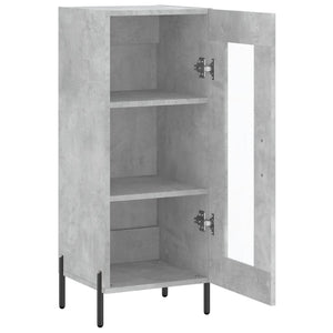 Credenza Grigio Cemento 34,5x34x90 cm in Legno Multistrato 828808