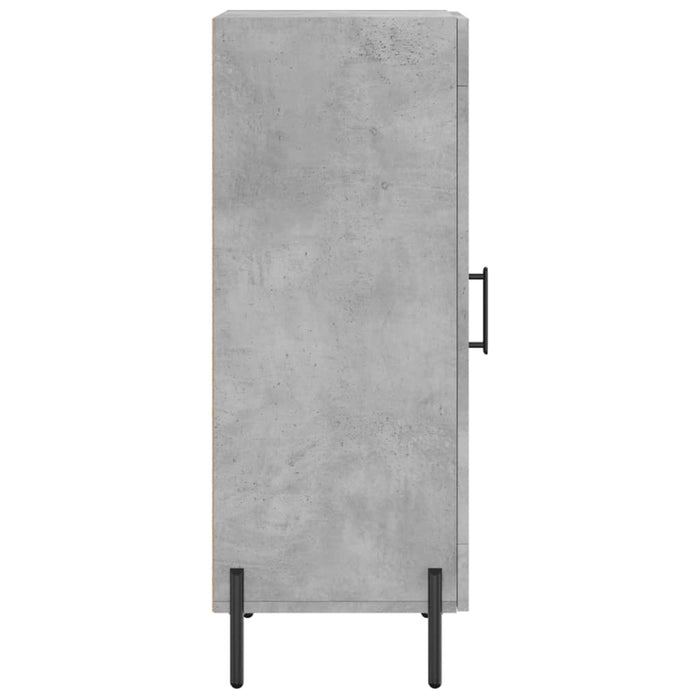 Credenza Grigio Cemento 34,5x34x90 cm in Legno Multistrato 828808
