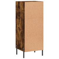 Credenza Rovere Fumo 34,5x34x90 cm in Legno Multistrato 828809
