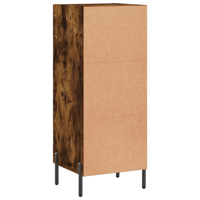 Credenza Rovere Fumo 34,5x34x90 cm in Legno Multistrato 828809