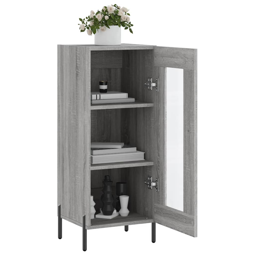 Credenza Grigio Sonoma 34,5x34x90 cm in Legno Multistrato 828810