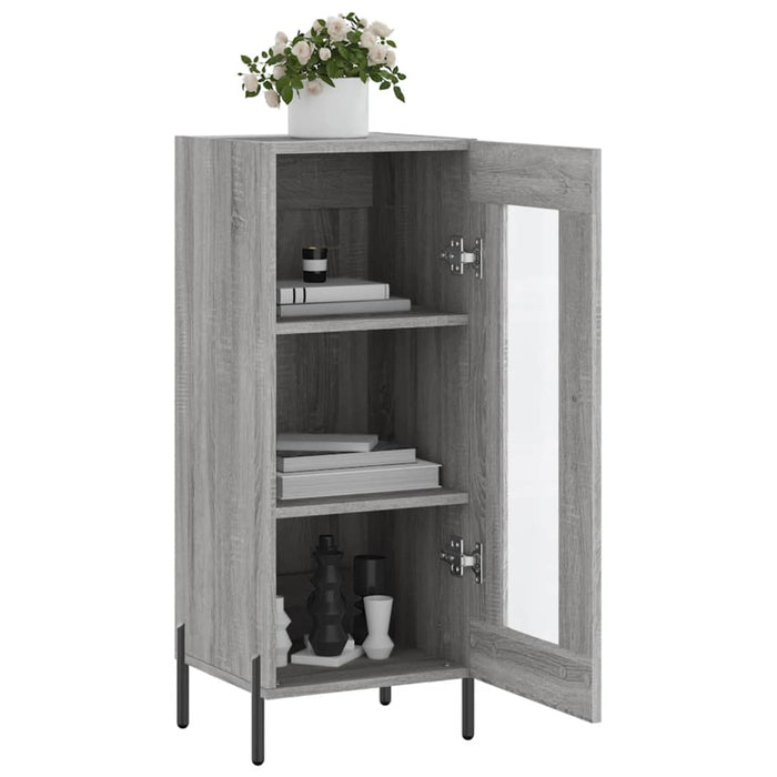 Credenza Grigio Sonoma 34,5x34x90 cm in Legno Multistrato 828810