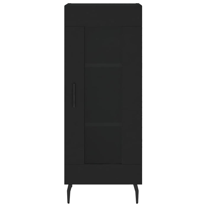 Credenza-Buffet-Armadio da cucina Nero 34,5x34x90 cm in Legno Multistrato 644463