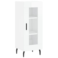 Credenza Bianco Lucido 34,5x34x90 cm in Legno Multistratocod mxl 82213