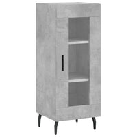 Credenza Grigio Cemento 34,5x34x90 cm in Legno Multistrato 828816