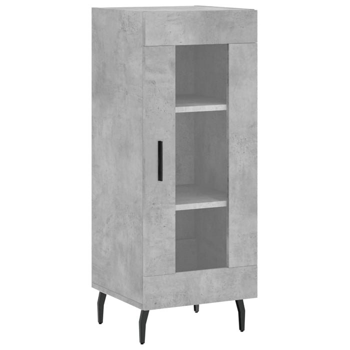 Credenza Grigio Cemento 34,5x34x90 cm in Legno Multistrato 828816