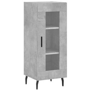Credenza Grigio Cemento 34,5x34x90 cm in Legno Multistrato 828816
