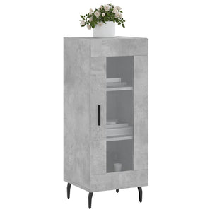 Credenza Grigio Cemento 34,5x34x90 cm in Legno Multistrato 828816