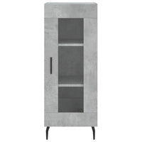 Credenza Grigio Cemento 34,5x34x90 cm in Legno Multistrato 828816