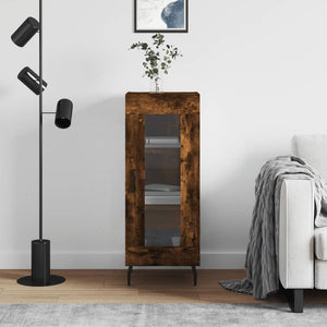 Credenza Rovere Fumo 34,5x34x90 cm in Legno Multistrato 828817