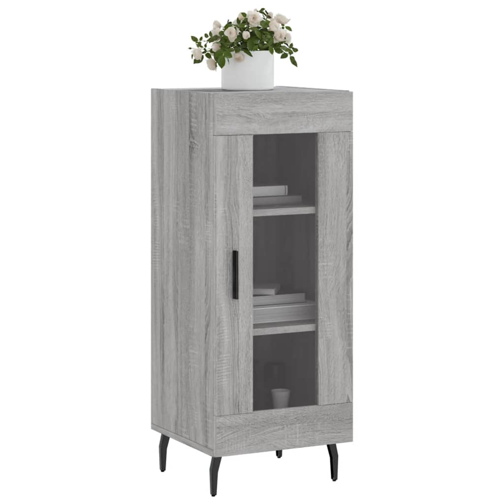 Credenza Grigio Sonoma 34,5x34x90 cm in Legno Multistrato 828818