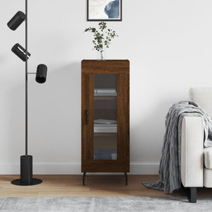 Credenza-Buffet-Armadio da cucina Rovere Marrone 34,5x34x90 cm in Legno Multistrato 108626