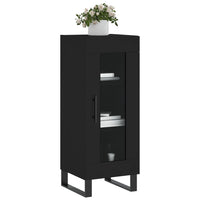 Credenza Nero 34,5x34x90 cm in Legno Multistrato 828821