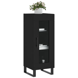 Credenza Nero 34,5x34x90 cm in Legno Multistrato 828821