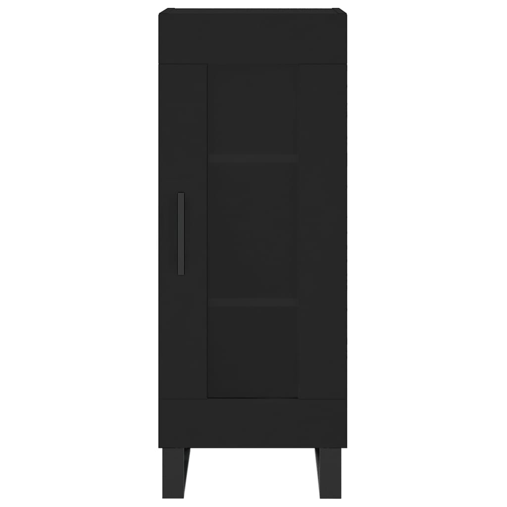 Credenza Nero 34,5x34x90 cm in Legno Multistrato 828821