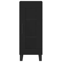 Credenza Nero 34,5x34x90 cm in Legno Multistrato 828821