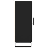 Credenza Nero 34,5x34x90 cm in Legno Multistrato 828821