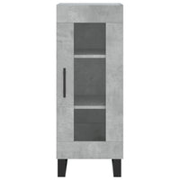 Credenza Grigio Cemento 34,5x34x90 cm in Legno Multistrato 828824