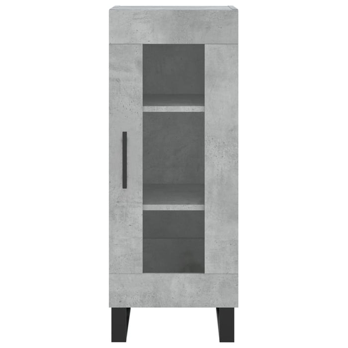 Credenza Grigio Cemento 34,5x34x90 cm in Legno Multistrato 828824