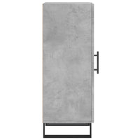 Credenza Grigio Cemento 34,5x34x90 cm in Legno Multistrato 828824