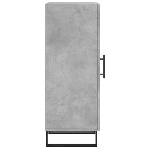 Credenza Grigio Cemento 34,5x34x90 cm in Legno Multistrato 828824