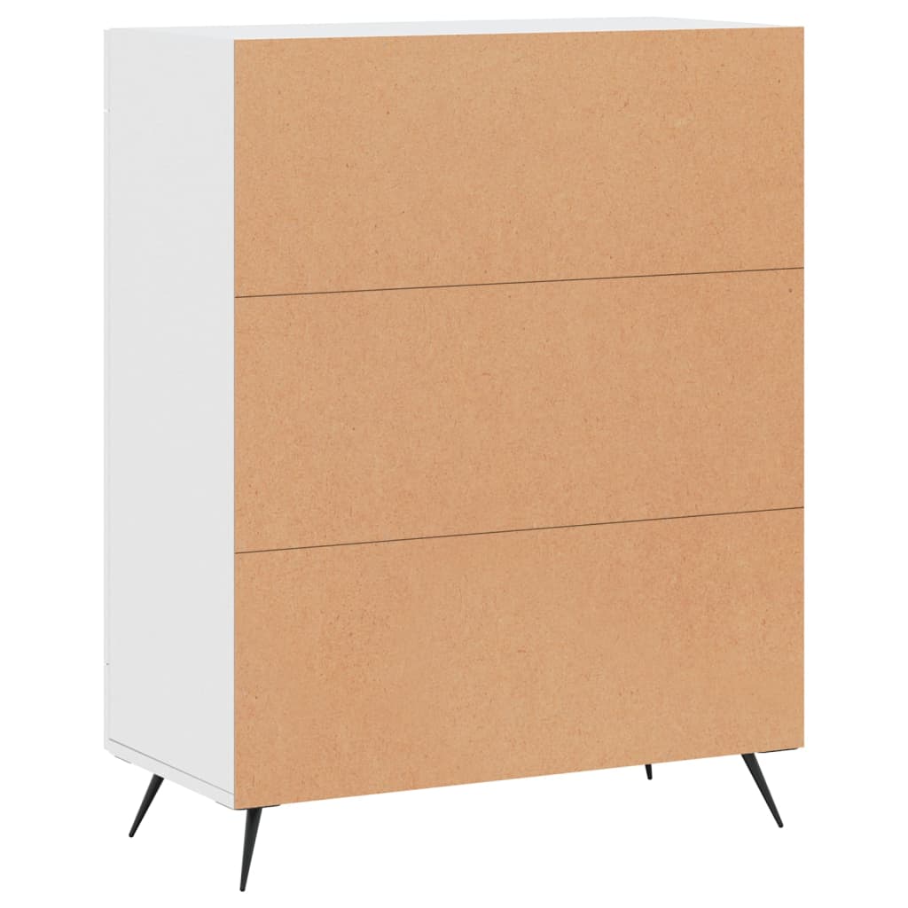Credenza Bianca 69,5x34x90 cm in Legno Multistrato 830164