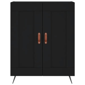 Credenza Nera 69,5x34x90 cm in Legno Multistrato 830165