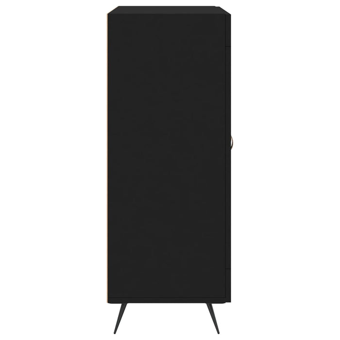 Credenza Nera 69,5x34x90 cm in Legno Multistrato 830165