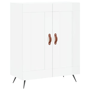 Credenza-Buffet-Armadio da cucina 69,5x34x90 cm in Legno Multistrato Bianco Lucido 231183