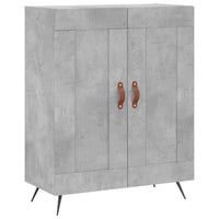 Credenza Grigio Cemento 69,5x34x90 cm in Legno Multistrato 830168