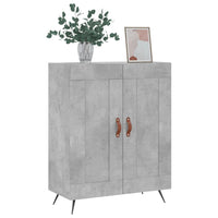 Credenza Grigio Cemento 69,5x34x90 cm in Legno Multistrato 830168