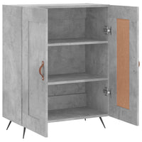 Credenza Grigio Cemento 69,5x34x90 cm in Legno Multistrato 830168