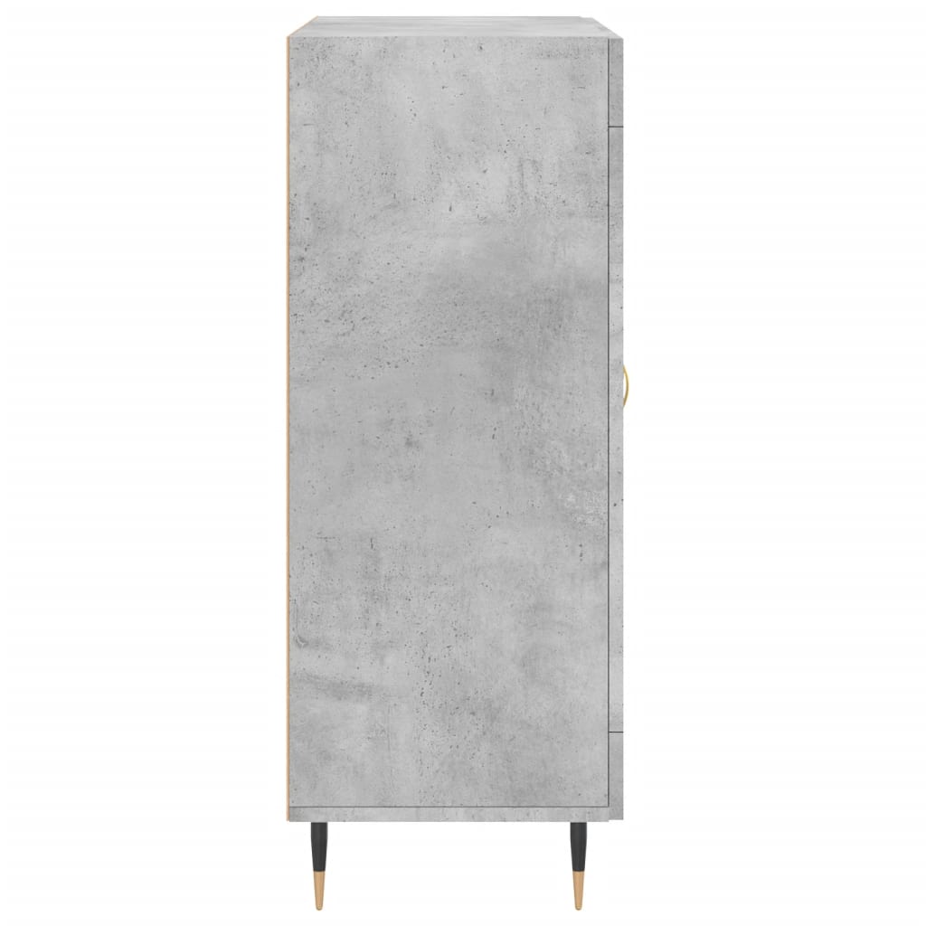 Credenza Grigio Cemento 69,5x34x90 cm in Legno Multistrato 830176