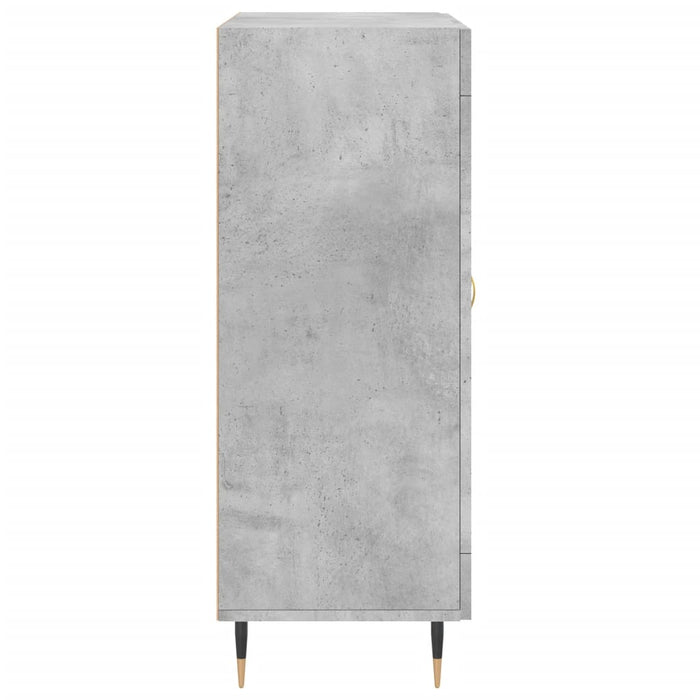Credenza Grigio Cemento 69,5x34x90 cm in Legno Multistrato 830176