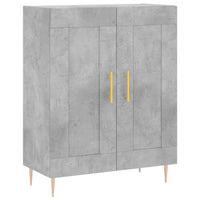 Credenza Grigio Cemento 69,5x34x90 cm in Legno Multistrato 830184