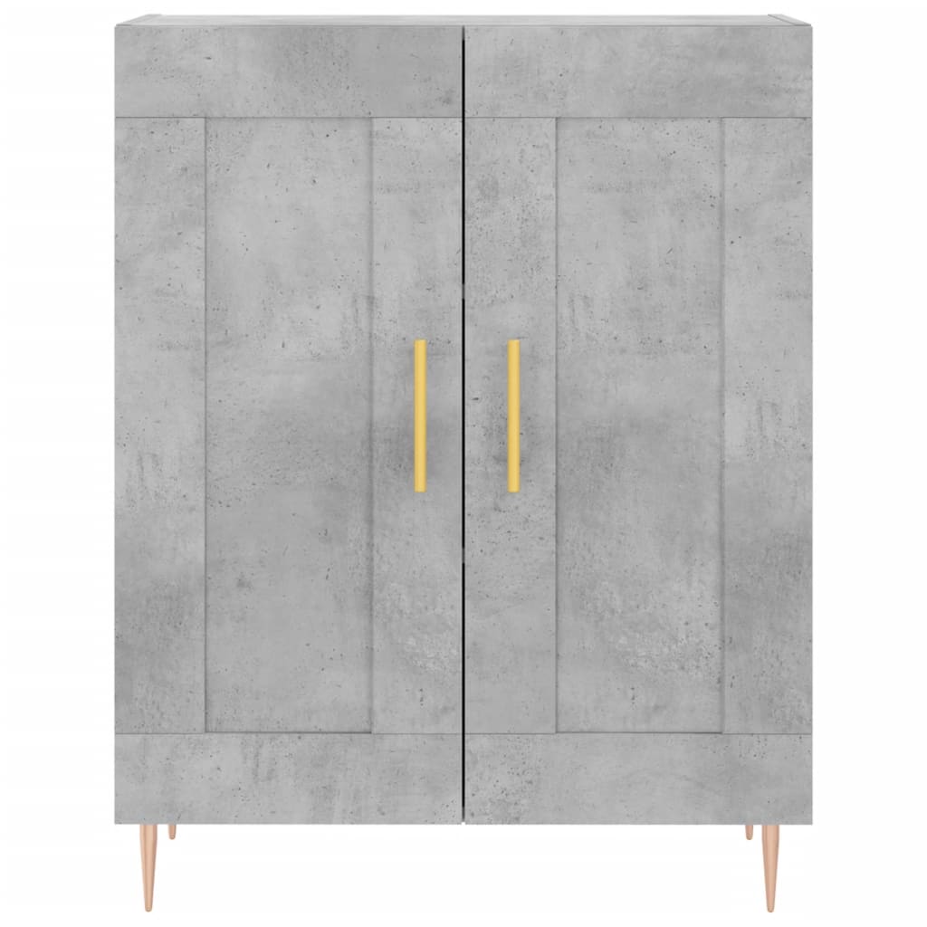 Credenza-Buffet-Armadio da cucina Grigio Cemento 69,5x34x90 cm in Legno Multistrato 593574