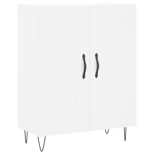 Credenza-Buffet-Armadio da cucina Bianca 69,5x34x90 cm in Legno Multistrato 731643