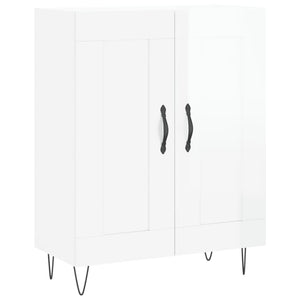 Credenza 69,5x34x90 cm in Legno Multistrato Bianco Lucido 830190