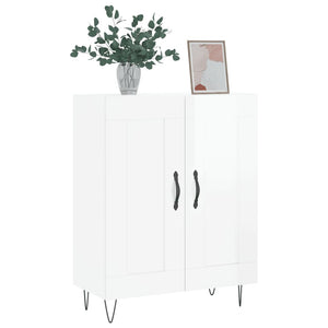 Credenza 69,5x34x90 cm in Legno Multistrato Bianco Lucido 830190