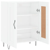 Credenza 69,5x34x90 cm in Legno Multistrato Bianco Lucido 830190
