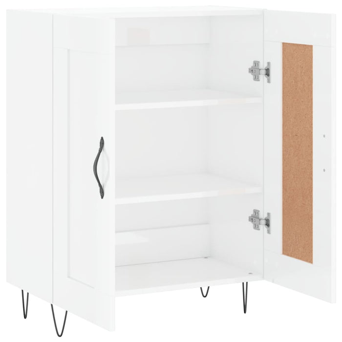 Credenza 69,5x34x90 cm in Legno Multistrato Bianco Lucido 830190