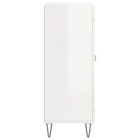 Credenza 69,5x34x90 cm in Legno Multistrato Bianco Lucido 830190